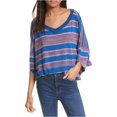 thumbnail image 2 of Free People Love Me Too Dolma suéter de punto para mujer, azul, mediano Free People Tejer, 2 of 2