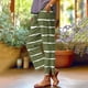 thumbnail image 1 of Pincandy Women's Fashion Printed Linen Blend Elastic Waist Casual Pants with Pockets, Button Decorated Split Hem, Casual & Daily Wear, 1 of 6