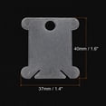 thumbnail image 2 of Uxcell Plastic Floss Bobbins Thread Cards Cross DIY Sewing, Clear 100 Pack, 2 of 5