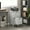 Distressed Light Gray, variant on HOMCOM 2 Drawer Vertical File Cabinet with Silent Slides, Farmhouse Filing Cabinet with Barn Doors for A4/Letter Size, Distressed Light Gray