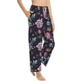 thumbnail image 2 of Xecao Roses Flowers Women's Straight Lounge Pajama Pants: The Epitome of Relaxed Sleepwear, 2 of 9