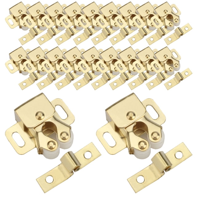 MasteelfCA 20 Pcs Loquets et Attrapes pour Armoire Loquets à Ressort pour Armoire Double Boule