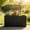 Black 9, variant on Tall Metal Planter Raised Garden Bed with Trellis 35.5in L x 11.9in W x 47.3in H Large Flower Box Privacy Screen for Porch Patio Garden Commercial Décor Tulip Black