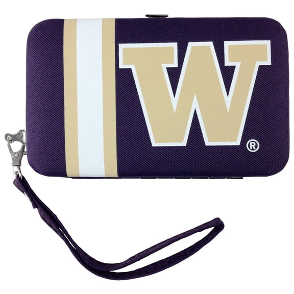 Washington Huskies Distressed Wallet Wristlet Case (3.5" X .5" X 6")