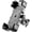 Black, variant on Motorcycle Phone Mount, ABS Quick Release Bike Phone Holder for 4.7''-7.2'' Phones, Anti Shake with 360 Rotatable Phone Clip, Handlebar Clamp (Blue)