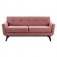thumbnail image 5 of Modway Engage Modern Tufted Back Performance Velvet Loveseat in Dusty Rose, 5 of 9