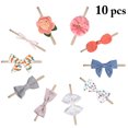 thumbnail image 3 of 10 Pcs Bandeau Bébé Mignon Fleur Nœud Papillon Bandeau Bébé Extensible, 3 of 10