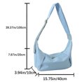thumbnail image 5 of Bolsos Cruzados Bolsos cruzados para mujer Bolsos tote de nailon de gran capacidad para bolas de masa hervida Bolso para niñas (Azul) Tmvgtek Para Estrenar, 5 of 5