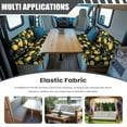 thumbnail image 3 of Uorisanigo Lemon Print RV Dinette Cushion Covers - Elastic Camper Couch Covers for RV Camper Car Bench - Universal Fit & Machine Washable (1 Backrest Cover & 1 Bench Cover), 3 of 7