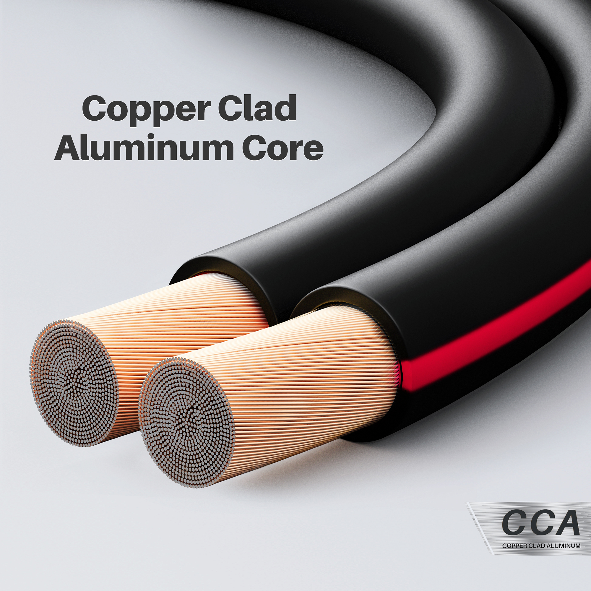 GearIT Pro Series 12 Gauge Speaker Wire Copper Clad Aluminum CCA Audio Cable, Black 50 ft - image 2 of 8