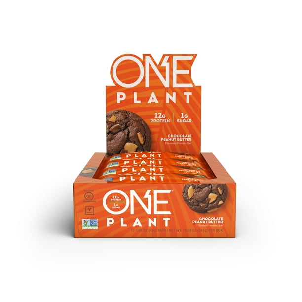 ONE PLANT Protein Bar, Chocolate Peanut Butter, 20g