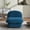 Smoke Blue, variant on CQSXDA Pumpkin-Shaped Swivel Accent Chair with 360-Degree Metal Base and Soft Velvet Fabric Upholstery for Living Room,Coral