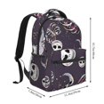 thumbnail image 2 of Goofa The Nightmare Before Christmas Pattern Casual Backpack for School & Travel – Lightweight Ergonomic Backpack with Laptop Compartment, Multiple Pockets-One Size, 2 of 5