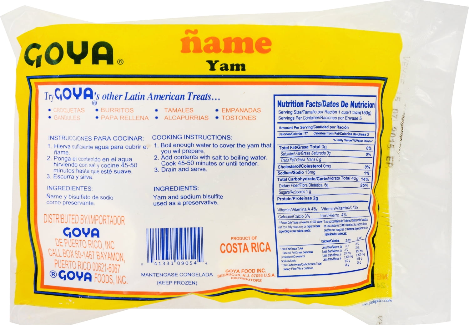 GOYA Frozen Yam, 24 oz