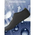 thumbnail image 6 of Gustave Unisex Barefoot Water Skin Shoes Strip Beach Sock Quick-Dry Aqua Water Socks For Beach Swim Surf Outdoor Exercise "M,Black", 6 of 9