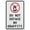 Warning Sign 2, variant on Do Not Enter - Wrong Way Aluminum Metal Tin Sign 8"x12" - Safety Restriction Alert Warning Plate, Wrong Way Sign