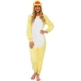 thumbnail image 1 of ¡Onesie Funziez! Pijama ajustado con disfraz de pato para adulto, 1 of 5