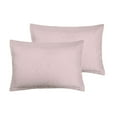 thumbnail image 3 of Marina Decoration Solid Embossed Pinsonic Coverlet Bedspread Bedding Ultra Soft Summer Quilt Set with Shams, Pink Color, 3 of 6
