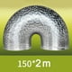 thumbnail image 1 of Vent hose ducting dryer vent hose aluminum foil exhaust hose aluminum foil dusting hose 150 Vent Hose Lengthened Thickened Aluminum Foil Dusting Hose Household Telescopic Exhaust, 1 of 1