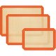thumbnail image 1 of Tapete de silicona para hornear, paquete de 3 alfombrillas reutilizables para hornear, antiadherentes, aptas para alimentos para hornear, bandeja de horno para hacer galletas, macarrones, pan, 1 of 4