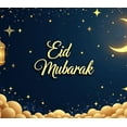 thumbnail image 5 of LUUFILx Eid Mubarak Banner Background Lanterns Stars Moon Festive Decor Backdrop for Party Event Ramadan Celebration Holiday Photography Props, 5 of 9