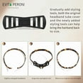 thumbnail image 6 of EVITA PERONI Hair Band for Eyewear, No Pressure, Non Slip Fashion Thin Headbands for Women - Tortoise - Hairband for Women's Hair, 6 of 10