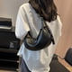 thumbnail image 4 of Bolso bandolera de un solo hombro Bolso Joker jiaozi El bolso de hombro de gran capacidad es adecuado para viajes diarios negro, 4 of 5