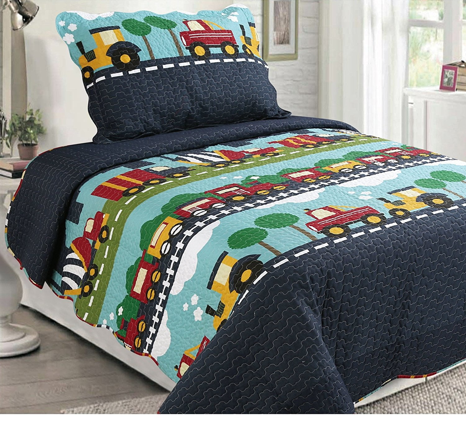 Kids Bedding Luxury Home Collection 2 Piece Twin Size Quilt