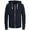 Blue, variant on Men's Solid Stitching Drawstring Hooded Slim Fashion Jacket Coat Outwear Size:XL