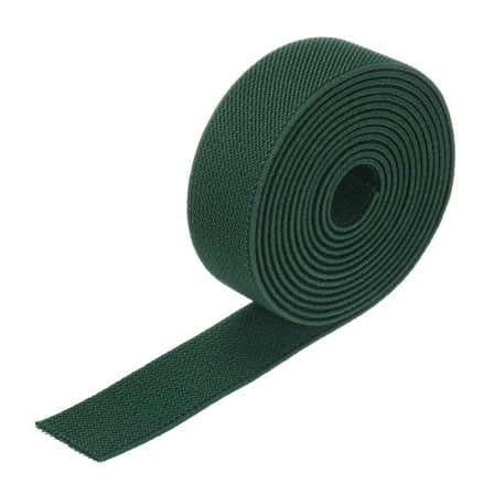 Uxcell Elastic Bands for Sewing, 1 Inch 2 Yards Knit Elastic Spool [Dark green]