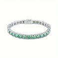 thumbnail image 2 of S925 silver with 18K gold plated 1 carat moissanite tennis bracelet for men and women, 2 of 6