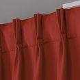 thumbnail image 5 of Exclusive Home Curtains Sateen Twill Woven Room Darkening Blackout Pinch Pleat Curtain Panel Pair, 108" Length, Mecca Orange, 5 of 5