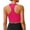 Hot Pink, variant on Sports Bra Top U Neck Tank Tops Racerback Yoga Top with Built in Bra Longline Gym Bras for Women Workout Crop Tank Exercise Bras X-Large