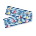 thumbnail image 7 of Yayeee Table Runner 70 inches Long Home Kitchen Dinning Party Decoration, Green Sailboats, 7 of 7