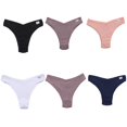 thumbnail image 3 of finetoo mujeres bragas de algodón lencería femenina ropa interior 6 color sólido tangas para mujer baja altura cómodo sexy bikini calzoncillospangjing, 3 of 4