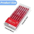 thumbnail image 3 of 6 Pcs Erasable Gel Pens Blue Ink, Retractable Smooth Writing Pens with Eraser Top, 0.5mm Point for Office Journaling, 3 of 5