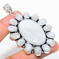 thumbnail image 2 of Rainbow Moonstone Gemstone Handmade 925 Sterling Silver Pendant 2.92", 2 of 2