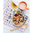 thumbnail image 3 of Summer Sunflowers Kitchen Dish Towels for Drying Dishes Set of 4, Bees Pastoral Country Purple Plaid Waffle Weave Microfiber Hand Tea Bathroom Towels Quick Dry & Absorbent Towel 12x12, 3 of 7