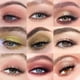 thumbnail image 2 of Paleta de sombras de ojos de 8 colores, negro, rosa, rosa y gris, paleta de ojos ahumados de larga duración, altamente pigmentada y mezclable (rosa negra), 2 of 5