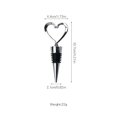 thumbnail image 2 of 1pcs/5pcs Red Wine Stopper Plastic Heart Shaped Red Wine Bottle Stopper, 2 of 5