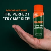 Mando Whole Body Deodorant for Men - Trial Size Spray Deodorant - Aluminum Free - Clover Woods - 1.0oz