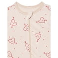 thumbnail image 2 of Modern Moments by Gerber Baby Neutral Viscose Valentine's Day Two-Way Zip Sleep 'N Play Footed Pajamas, Sizes Newborn - 6/9 Months, 2 of 7