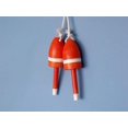 thumbnail image 2 of Wooden Orange Maine Lobster Trap Buoy 7" - Set of 2 - Decorative Small Buoy - Wooden Marine Lobster Buoy - Decorative Nautical Float, 2 of 2