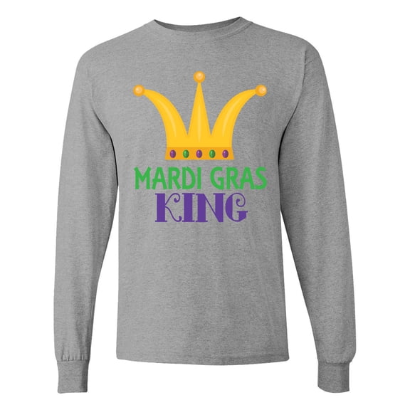 Inktastic Mardi Gras King Celebration Party Long Sleeve T-Shirt
