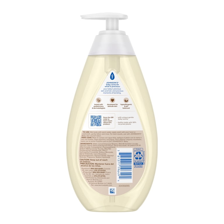 Johnson's Skin Nourish Baby Body Wash, Vanilla & Oat photo 8