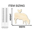 thumbnail image 2 of Unfinished Wood Cow Chicken Shape - Craft - up to 46" DIY 30" / 1/4", 2 of 3