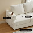 thumbnail image 2 of 89" 3 Seater Sofa Couch with Deep Seats, I Shaped Small Sectional Couch with USB and Type C, Comfy Mid Century Mondern Couches for Living Room, Bedroom, Apartment,Office, 2 of 6