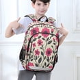 thumbnail image 6 of FORMRS School Backpack 17" Student Travel Bag with Laptop Compartment, Pink Flowers, 6 of 7