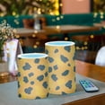 thumbnail image 6 of Leopard Print Pattern Flameless Candles&nbsp;LED Lights Battery Operated Candles with Remote and Timers Flicker Lights Votive Set of 2, 6 of 7