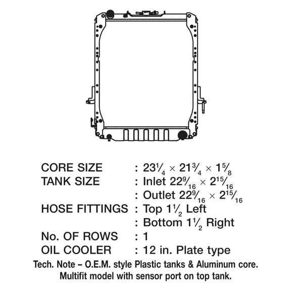 CSF 3242 - Engine Coolant Radiator
